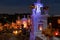 Cemetery decoration in a day of the dead mexican tradition