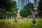 Cemetery in the historic Fourth Ward of Charlotte, North Carolina.