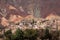 Cemetery in Humahuaca valley, Jujuy, Argentina, near the fourteen colors hill