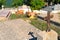 Cemetery in little Corsican mountain village