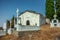 Cemetery of  Makriloggos near Methana, Greece