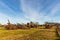 A cemetery of the old rustic pumpjacks in rural Louisiana