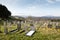 Cemetery in Snowdonia landscape, Capel Garmon, Wales, UK