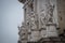 Cemetery of Venice with sculptures. Italy.