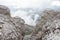 Cengia Martini footpath, Lagazuoi, Dolomites, Italian Alps