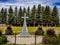 Cenotaph Cemetery memorial and military portion of the cemetery Olds Alberta Canada