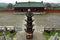 A censer in front of a temple on Wudang Mountain