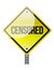 Censored sign illustration design
