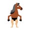 Centaur fairytale creature. Man horse isolated. Fantastic animal