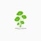 Centella Asiatica icon logo vector design template