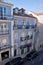 Centenary facade in a old house in Lisbon, Portugal, Europe