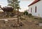 Centennial Garden of the historic Saint Joseph Catholic Church in Fort Davis, Texas.