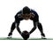 Center american football player man silhouette