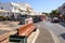 The center of Fira, the main town in Santorini. Cyclades Islands, Greece