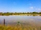 center of interpretation of the Albufera of Valencia and the lagoon that can be visited next to the way between the nature