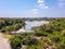 center of interpretation of the Albufera of Valencia and the lagoon that can be visited next to the way between the nature