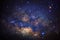 The center of milky way galaxy and space dust in the universe, Night starry sky with stars