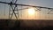 Center pivot irrigation at sunset 7