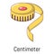 Centimeter icon, cartoon style