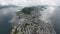 Central aerial view of Ã…lesund city, Norway
