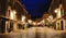 Central Boulevard at Night in Blois, France