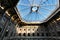 Central Courtyard covered by a octagonal dome with glass panels