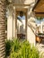 The central courtyard and fountain at the Al Wathba Desert Resort and Spa