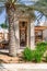 The central courtyard and fountain at the Al Wathba Desert Resort and Spa