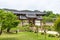 Central entrance to the korean Byeongsan Seowon Confucian Academy in typical landscape, UNESCO World Heritage. Andong, South Korea