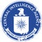 Central Intelligence Agency emblem stylized as a stamp imprint