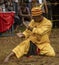 Central Kalamantan, Indonesia, May 20, 2022 - Martial Art - Pencak Silat - forms demonstrated by Dayak tribe member