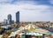 Central market landmark view in phnom penh city cambodia