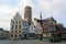 Central Market Square and Cathedral of Mechelen, Flanders, Belgium