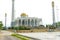 The Central Mosque Masjid of Songkhla with blue sky and white clould in Hatyai