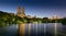 Central Park Lake at Twilight. Upper West Side, New York