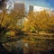 Central Park pond. New York, NY.