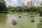 Central Park and Tourists Paddling