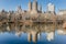 Central Park in Winter and Upper West Side Skyline