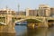 The central part of the Chekhov Bridge, April afternoon, Prague