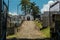 Central path of the cemetery of Paraty, Brazil