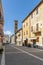 The central Piazza dei Consoli in the historic center of Deruta, Perugia, Italy