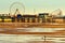 Central Pier, Blackpool. England, at Low Tide