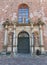 Central portal (1692) of St. Peter church in Riga, Latvia