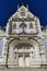 The central portal of the of the Saint-Nicolas-de-Tolentin church of the royal monastery of Brou