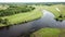 central Russia with floodplain meadows along Oka River