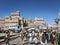 Central sanaa city old town market square landmark in yemen