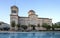 Central square in Argos, Greece . View of the Square of Saint Andrew Agios Andreas, the main square of Argos city, Peloponnese,