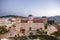 Central square in Argos, Greece . View of the Square of Saint Andrew Agios Andreas, the main square of Argos city, Peloponnese,