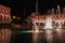 The central square of the city of Yerevan, the capital of Armenia. complex singing fountains