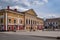 Central square and former prefecture building in Sighet - Sighetu Marmatiei - Maramuresh, Romania